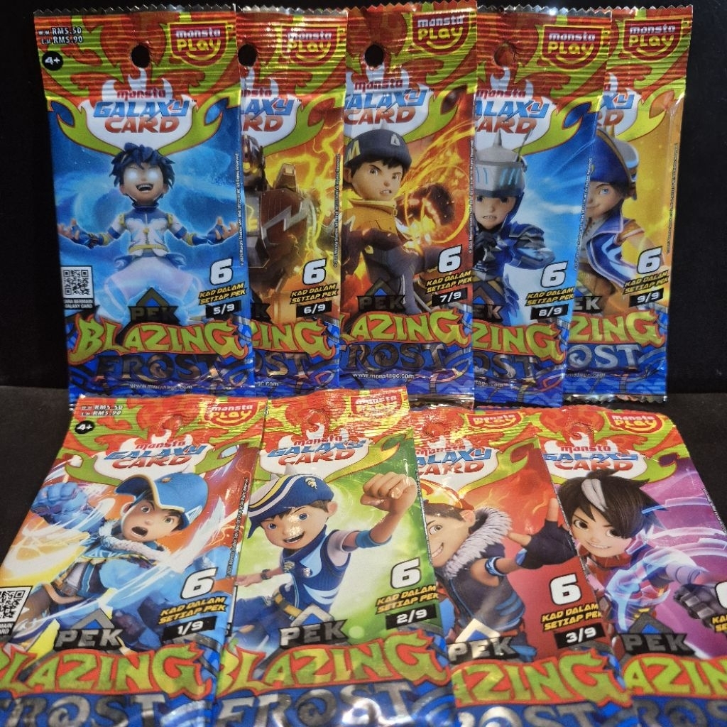 pek fusion pek Blazing FROST PEK choki choki pek monsta galaxy card
