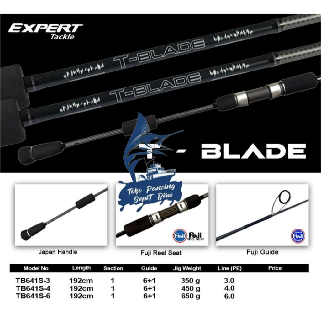 JORAN SPINNING EXPERT TACKLE T-BLADE PE3 PE4 PE6 FUJI NEW | JORAN JIGGING | JORAN LAUT | JORAN TERBA
