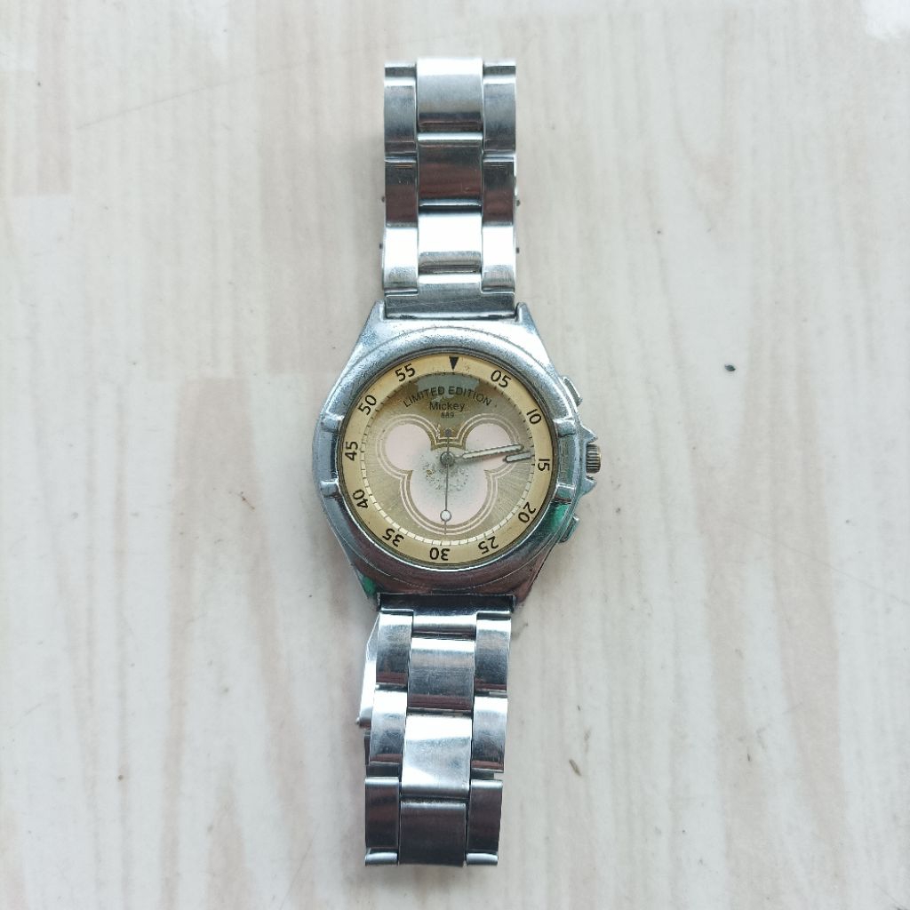 Original Disney Limited Edition Mickey Mouse Chronograph Watch Jam Tangan