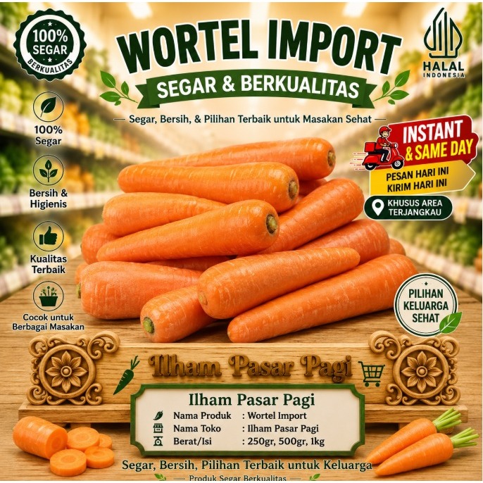 wortel import wortel segar