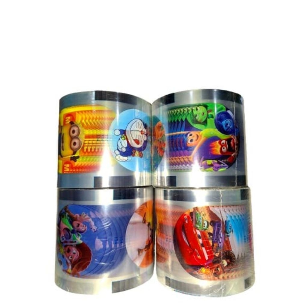 Seal Cup Polos Drink Daun Teh Kartun Plastik Lid Cup Sealer 2000 Cup