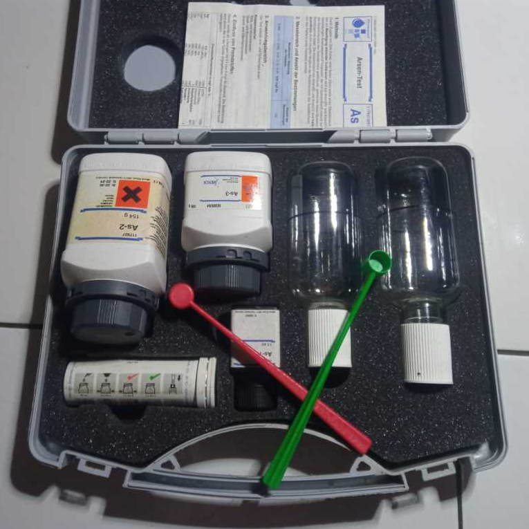 Alat Uji Arsenik (Arsenic Test Kit) premium merek MERCK MQuant® Arsenic Test Kit 1.17927.0001 (Kondi