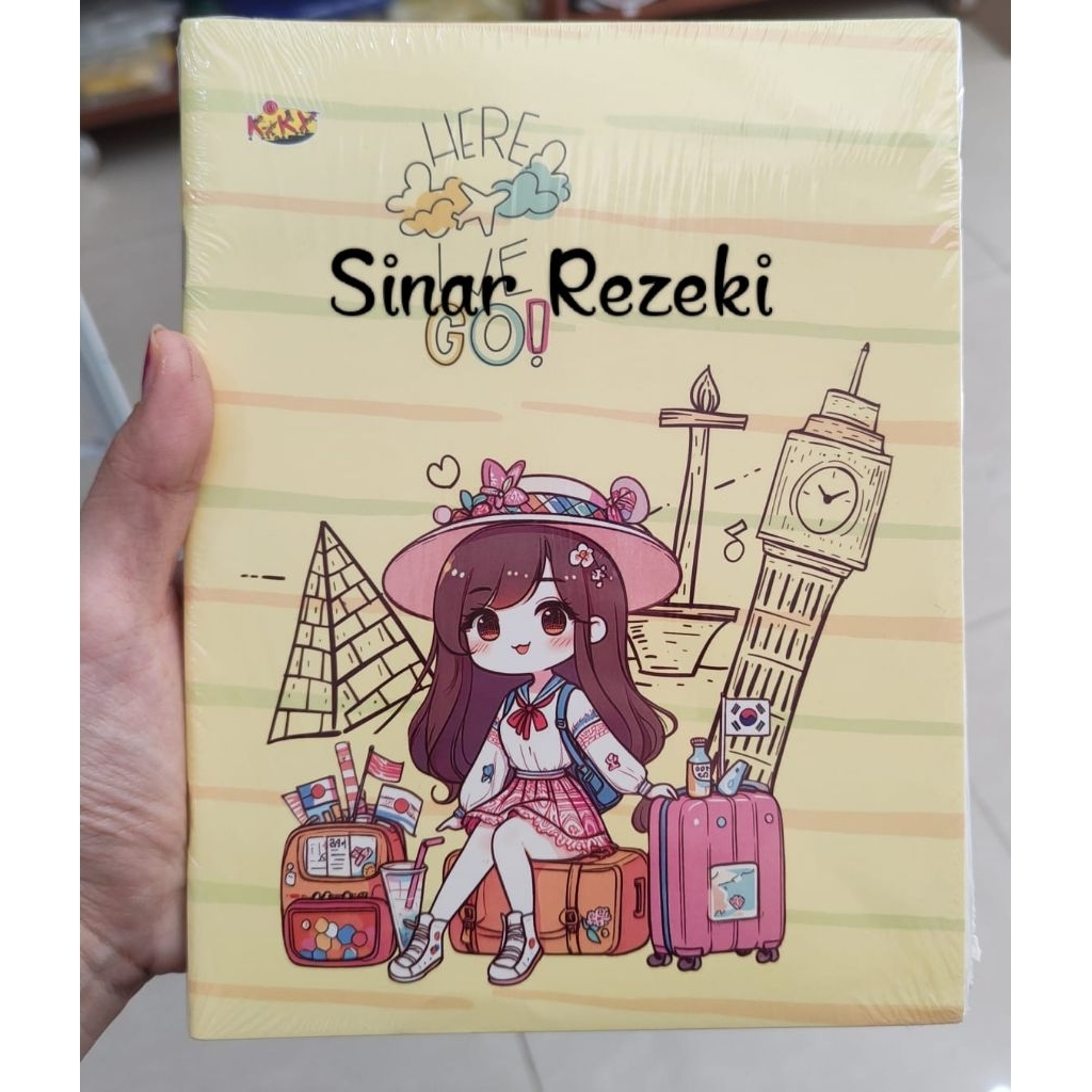 10 BUKU TULISCOLOUR BERGAMBAR Buku tulis Kiky 38/buku tulis Kiky warna/buku kiky/kiky warna/buku kik