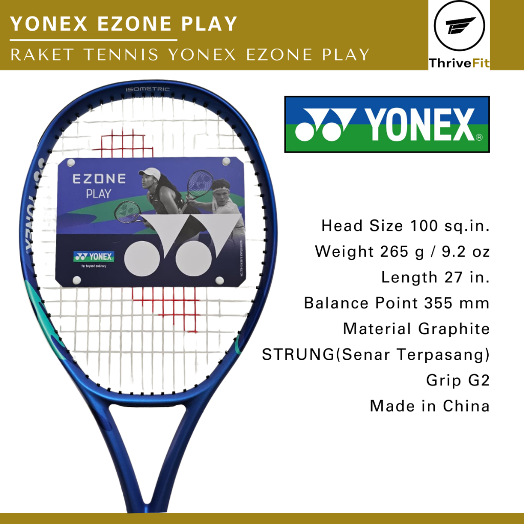 YONEX EZONE PLAY Tennis Racket / Raket Tennis Yonex Ezone Play