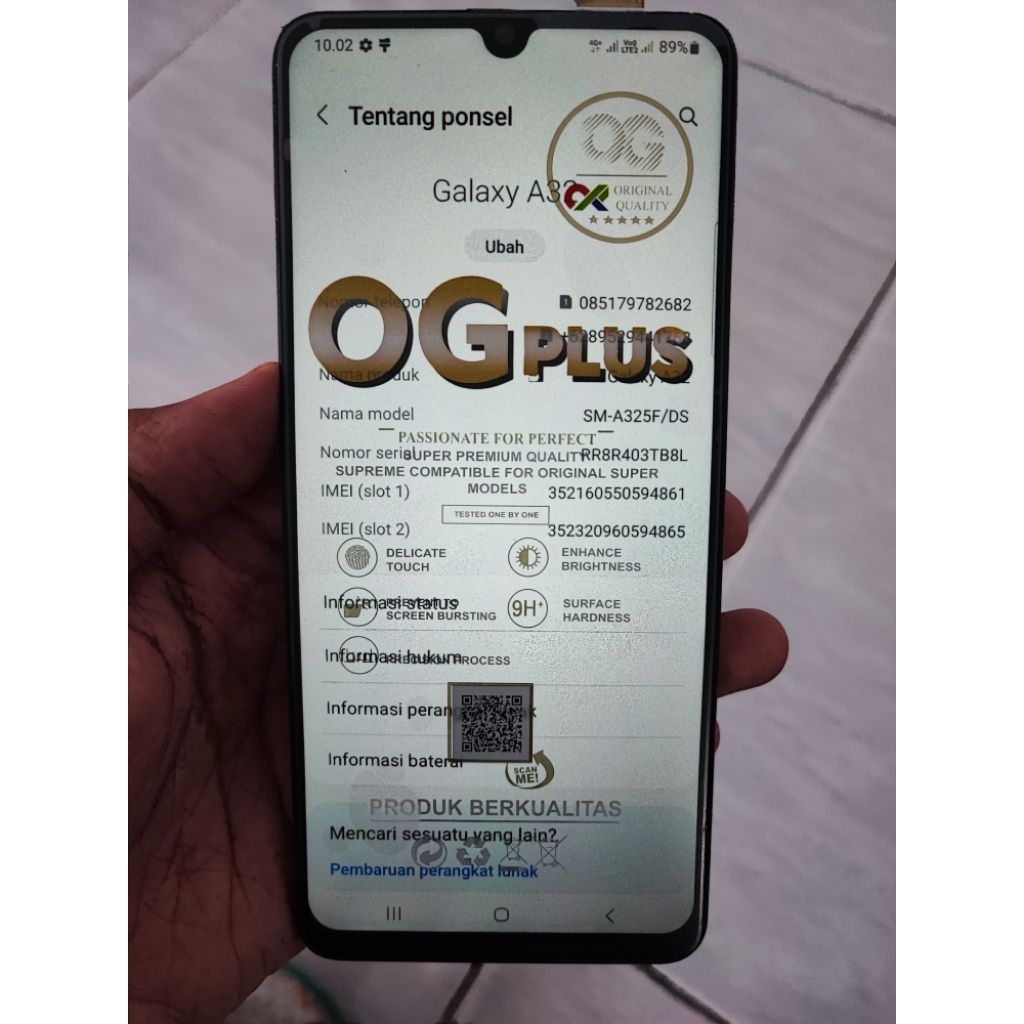 mesin samsung a32 4g 8/128 normal