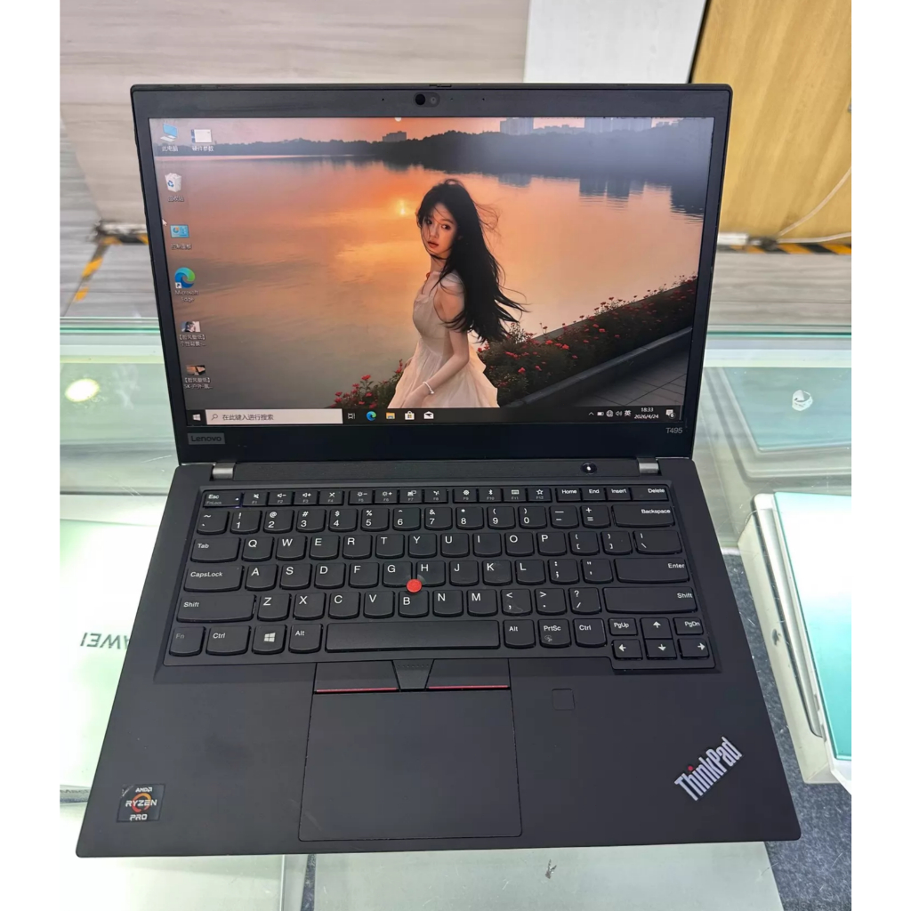 Laptop Lenovo ThinkPad T495s Ryzen 7 Pro RAM 16GB SSD 256GB Bekas Original Laptop Kerja Kuliah Siap 