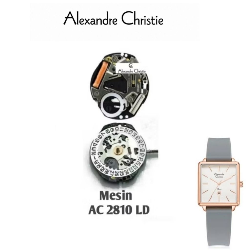 Mesin Jam Tangan Alexandre Christie Type AC 2810 LD Original