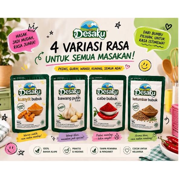 Desaku Bubuk Desaku Bumbu Dapur Bumbu dapur 100% Alami Desaku Bumbu Dapur