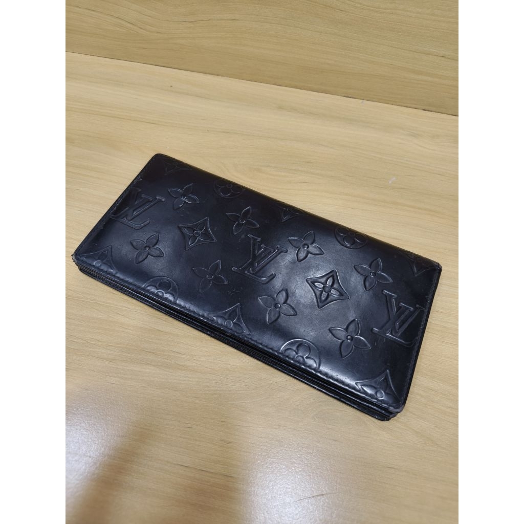 Dompet hitam LV memanjang original rare full tage