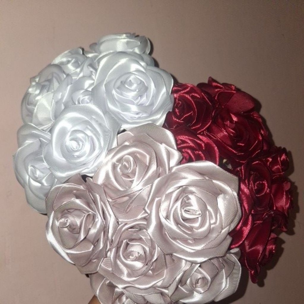 Bunga Pita Satin Satuan