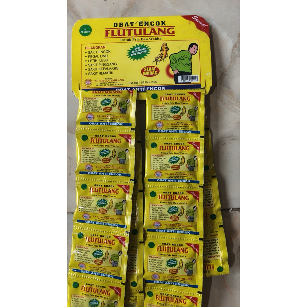 jamu herbal flu tulang 20 sachet