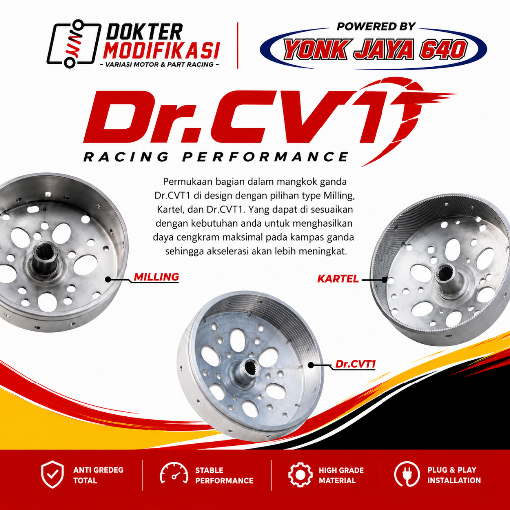 Mangkok Custom Dr.CVT Beat Karbu Scoopy Karbu Spacy Karbu Mangkok Kartel