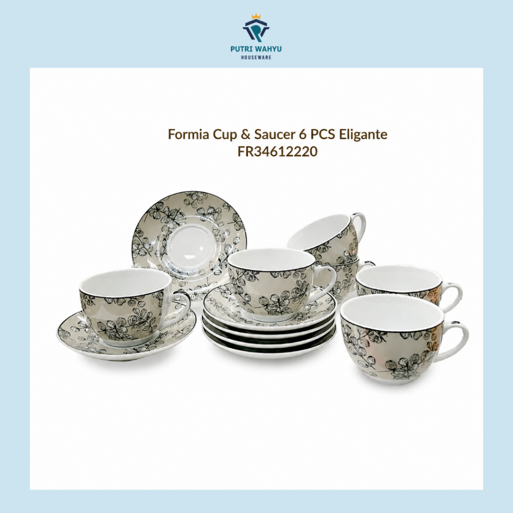 FORMIA CUP AND SAUCER 6`S ELIGANTE FR34612220