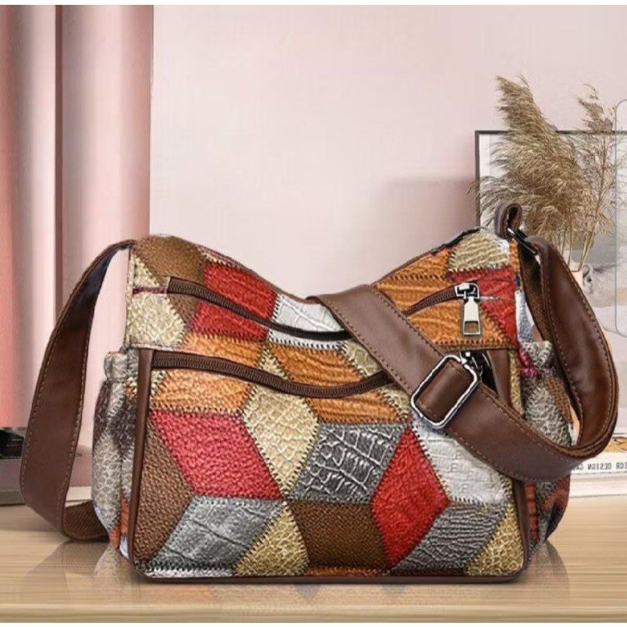 Tas Selempang Wanita FAMELA / LV168 Diamond Tote Bag PSM