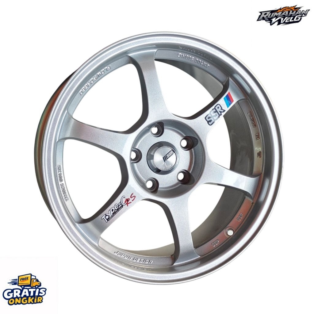 Velg SSR Type-C Ring17x8 Lobang.5 Pcd.114,3 Et.40