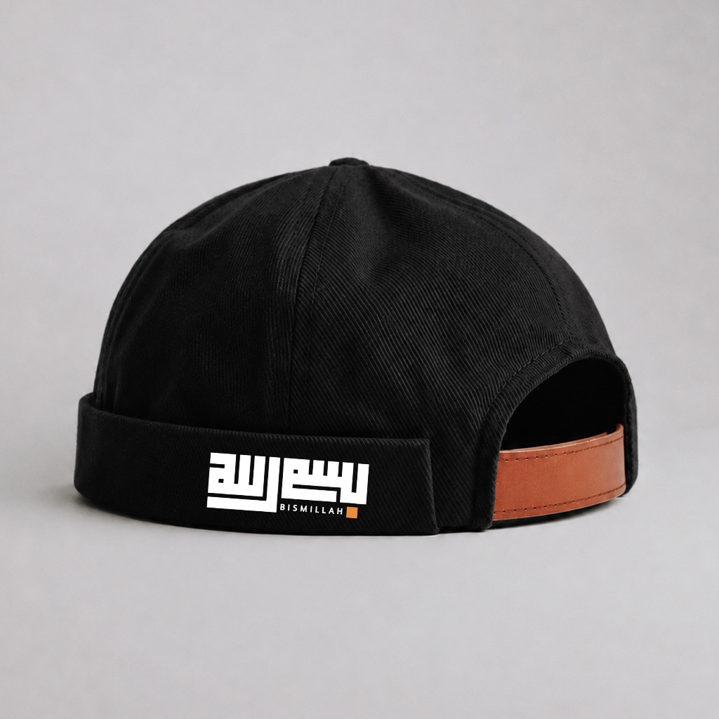 Topi Peci Miki Hat BISMILLAH Bahan Daimaru Premium Unisex Pria Wanita Kopiah Arab Casual/ Peci Miki 