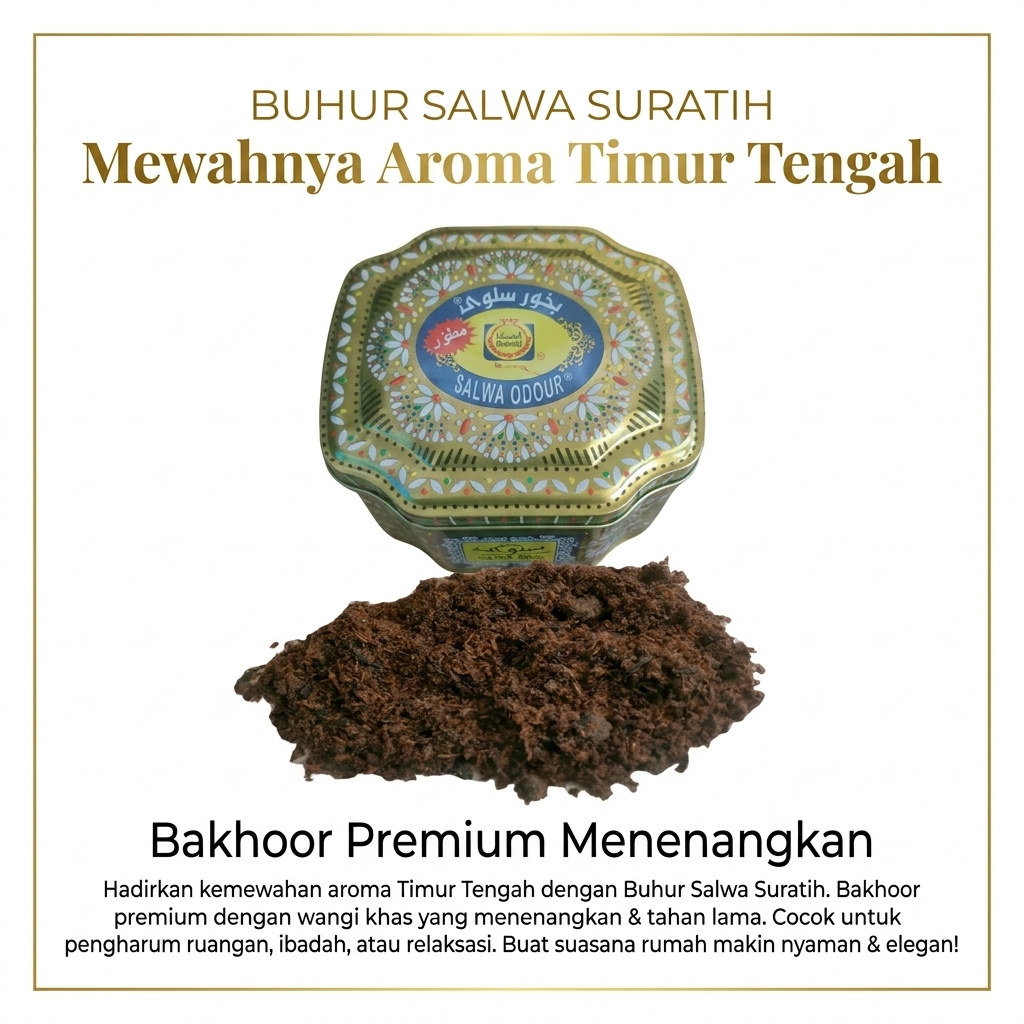 BUHUR SALWA SURATIH BUHUR SALWA ODOUR BUHUR SALWA 100 GRM BUHUR SALWA 10 GRM BUHUR ARAB BUHUR WANGI