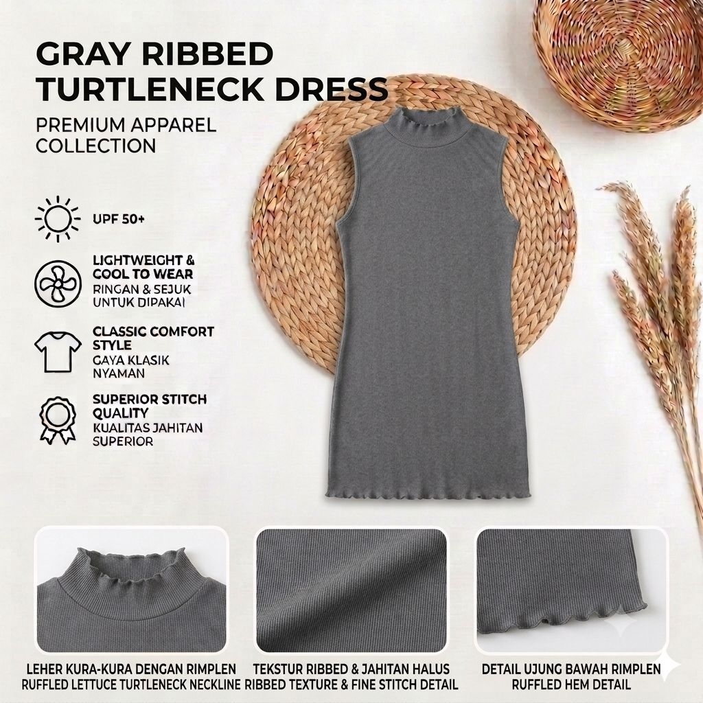 KIDS TURTLENECK SLEEVELESS/ TURTLENECK SLEEVELESS ANAK/ TURTLENECK ANAK MURAH/ TURTLENECK RIB