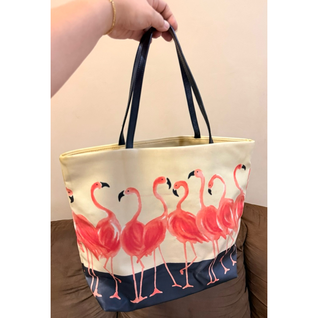 Tas Tote Mini MK Mercer Jingga Nude White Preloved