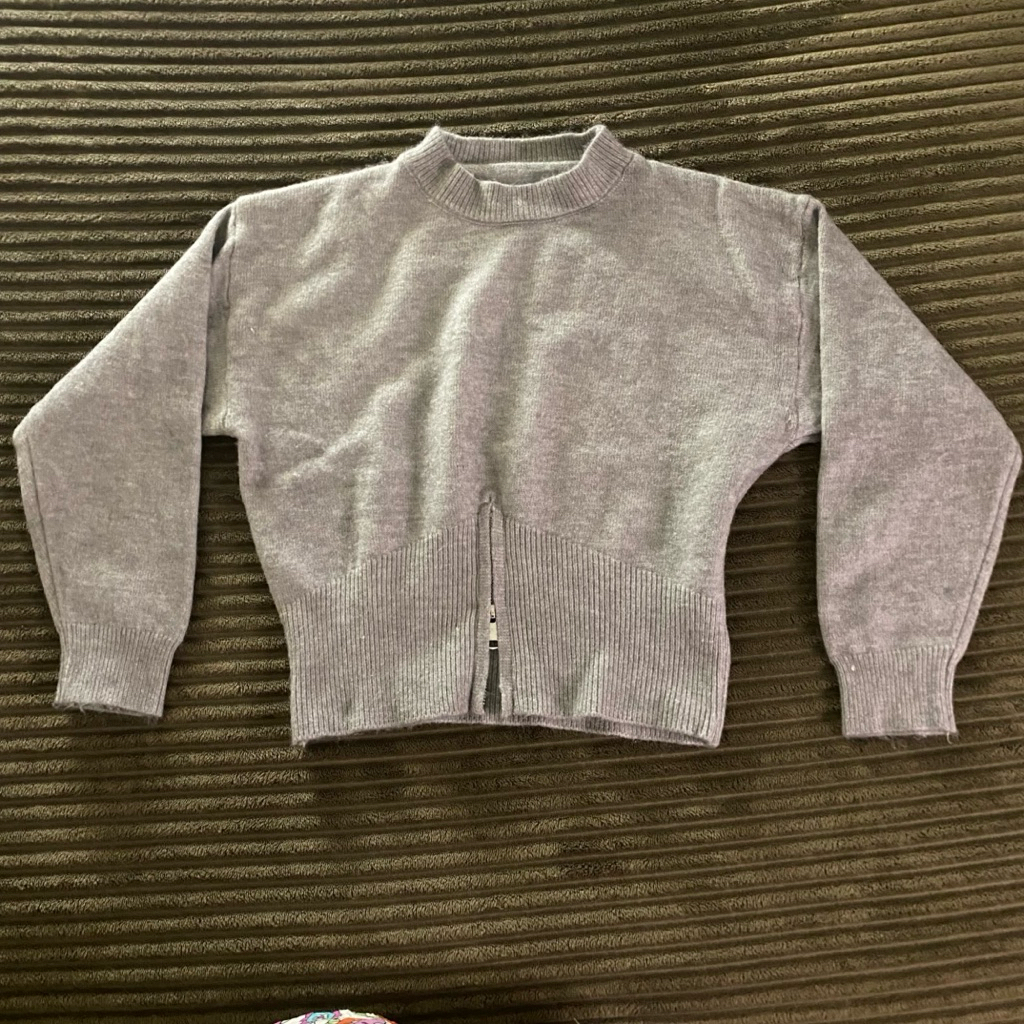 sweater knit half zip