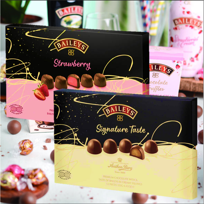 Chocolate Cokelat Baileys Anthon Berg Kolaborasi Strawberry Ori - Snack Import
