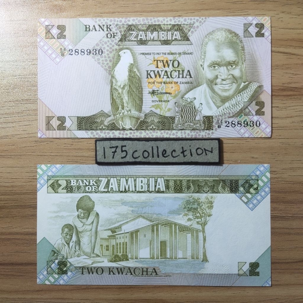 Uang asing Zambia 2 Kwacha unc