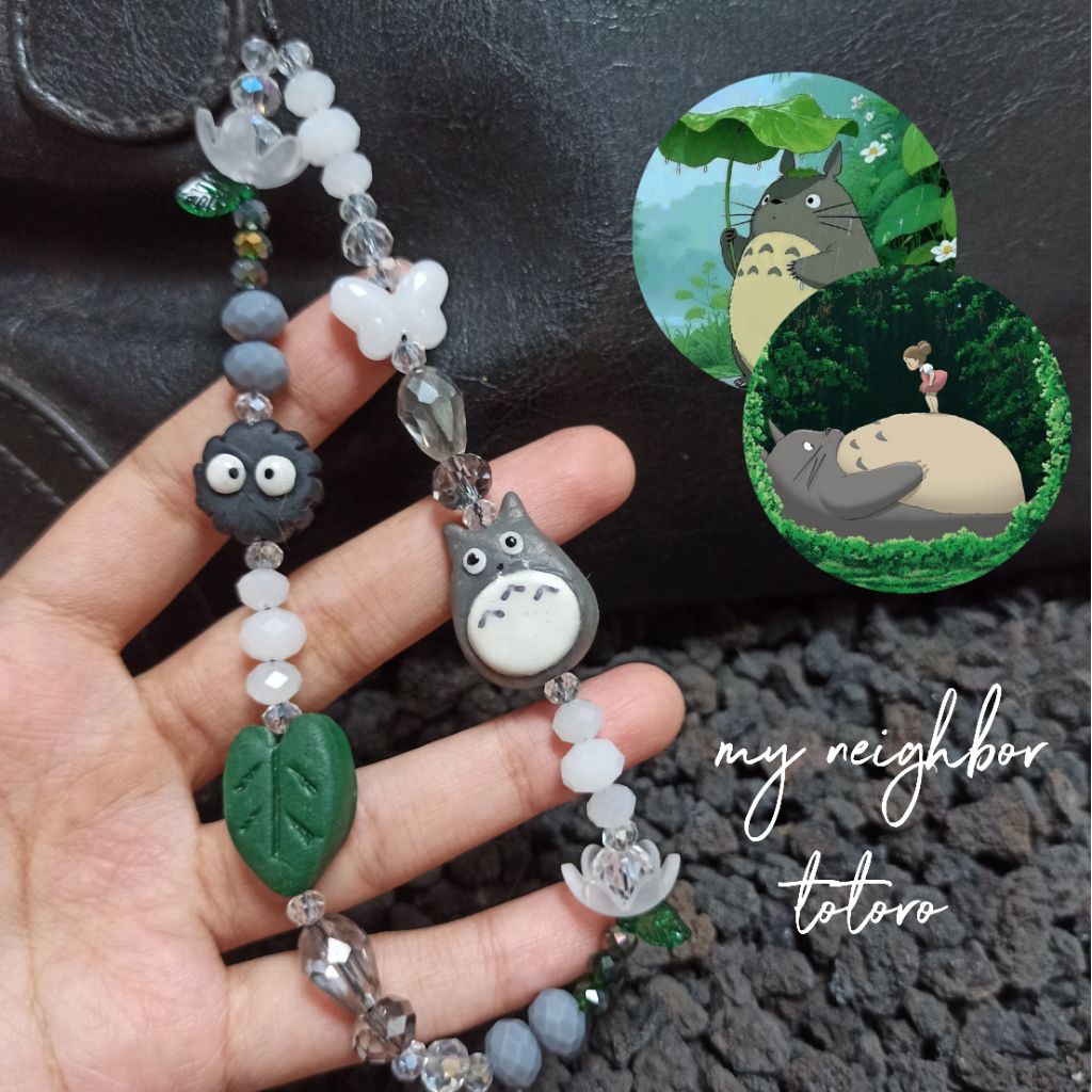 ghibli theme phone strap / phone chain / phone charm