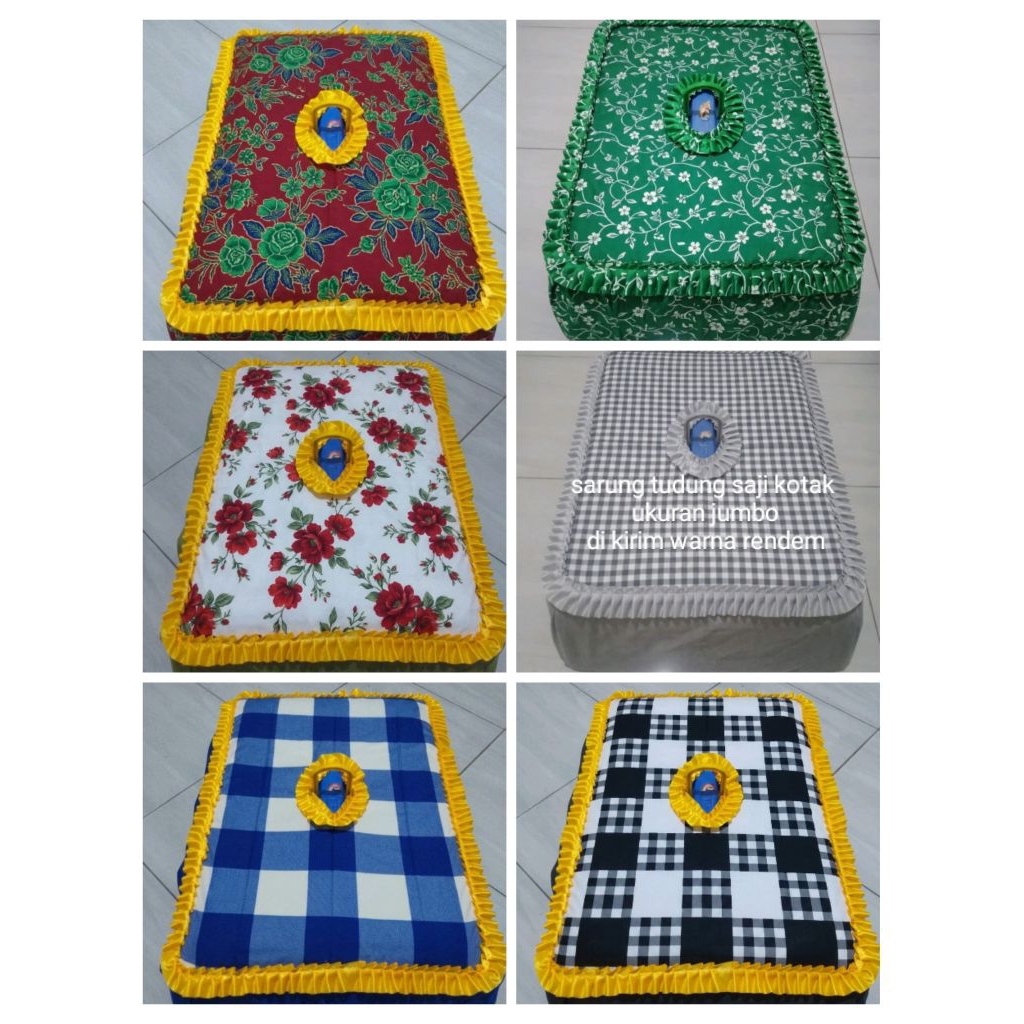 sarung tudung saji jumbo kotak L 45 p 65 t 25 cm tudung saji di kirim rendem tudung saji kotak sarun