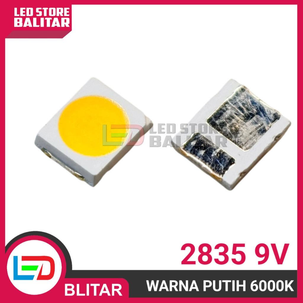 Led smd 9v RZX 2835 1w putih daylight 6000k