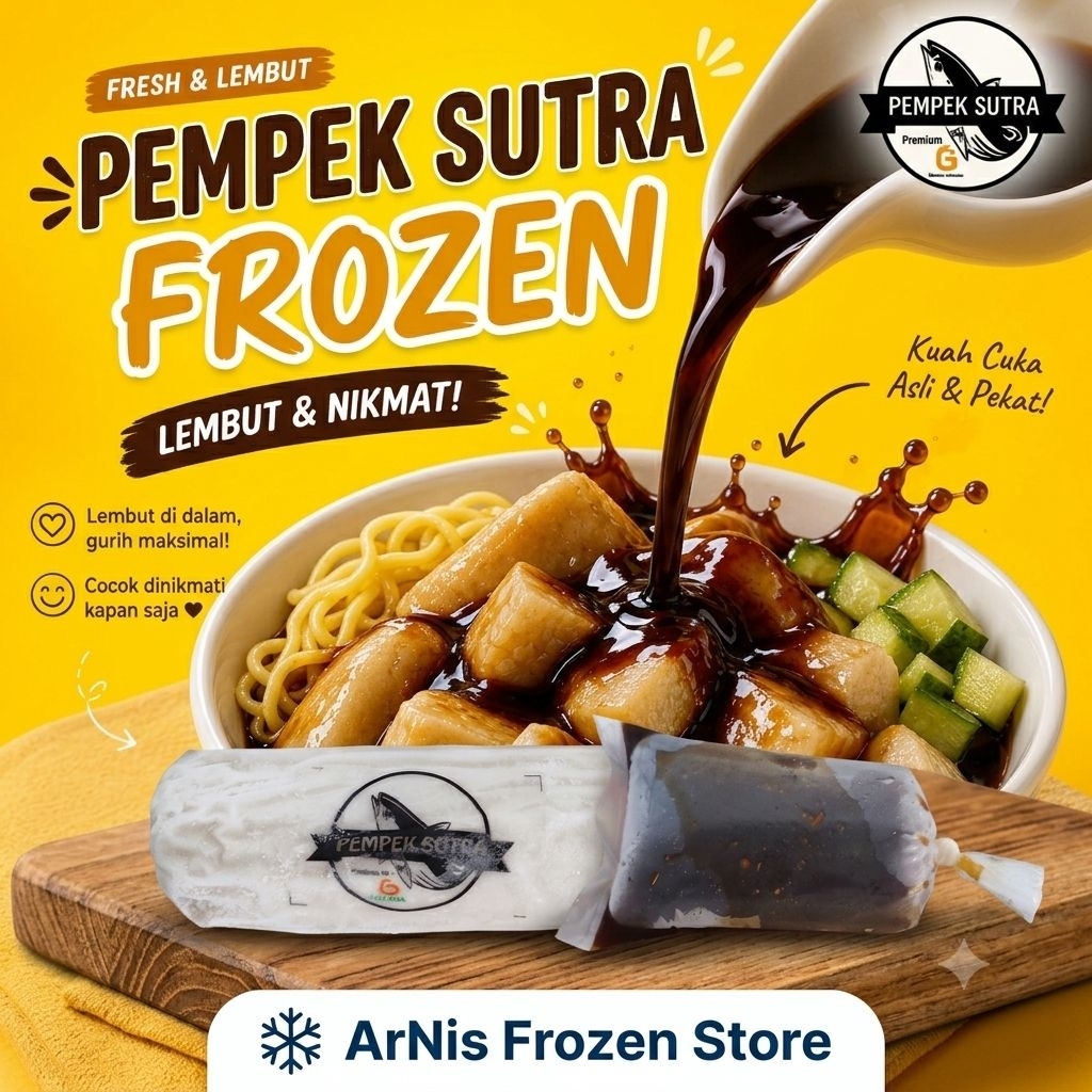 Pempek Sutra 1 Lenjer Free Cuka