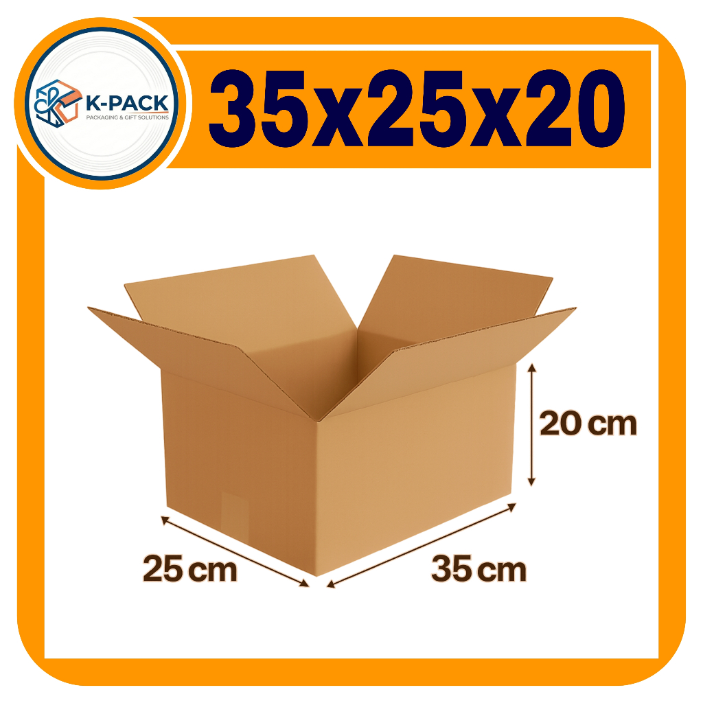 Kardus UK 35x25x20 Kardus Packing Karton Box Polos Box Packing Kardus Kecil Besar