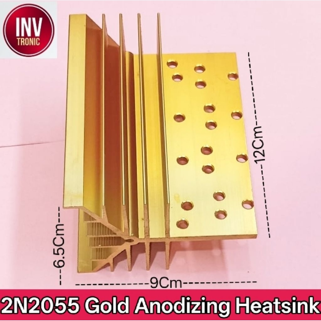 2N3055 Gold Anodizing Heatsink Pendingin Transistor Jengkol