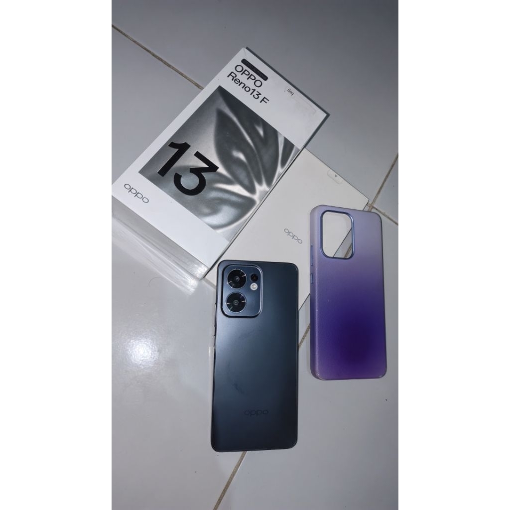Oppo Reno 13F 8/256GB Grey Abu Abu Bekas/Seken/Second 2nd