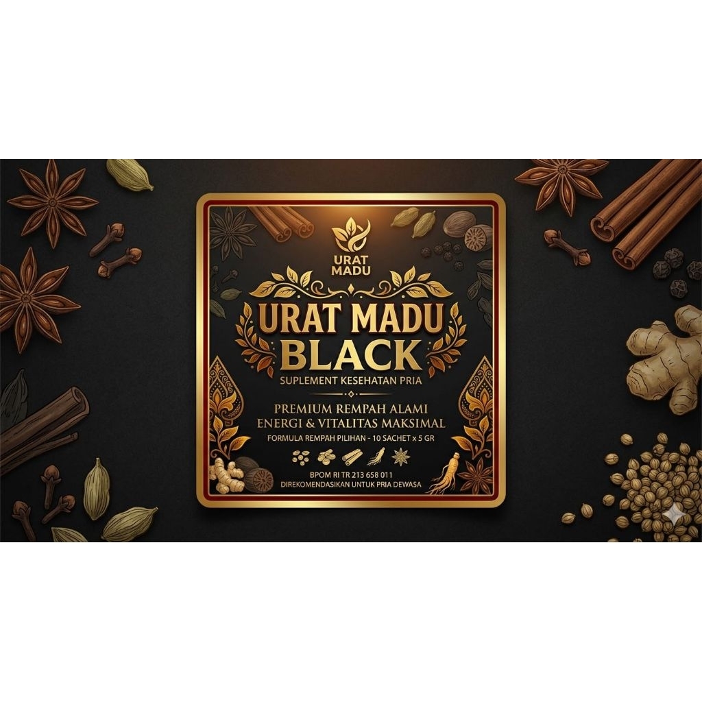 urat madu black pilihan untuk vitalitas pria isi 6 kapsul