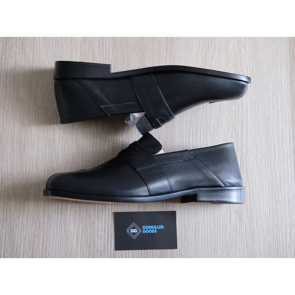 Maison Margiela Collapsible Heel Tabi Loafer Calfskin Black