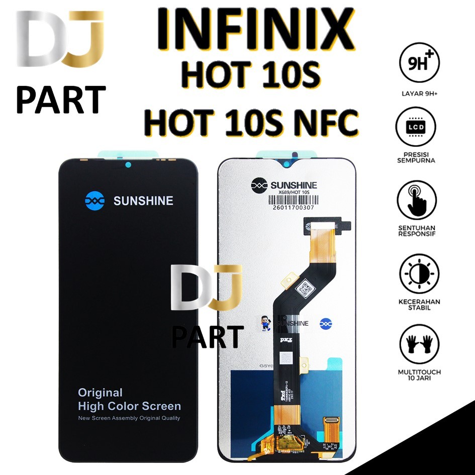 LCD TOUCHSCREEN INFINIX HOT 10S / HOT 10S NFC ORIGINAL 100% FULLSET