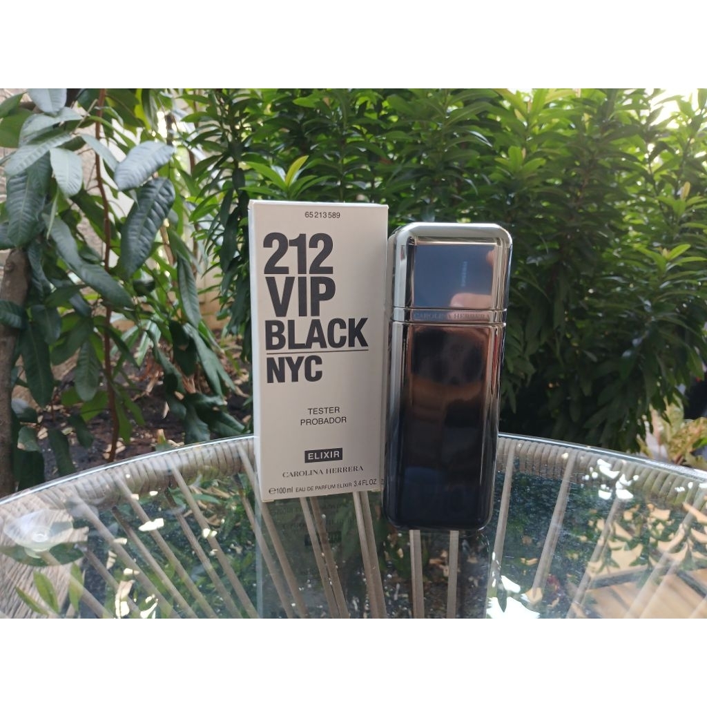 PRELOVED ORIGINAL PARFUM CH 212 VIP BLACK NYC ELIXIR MEN EDP