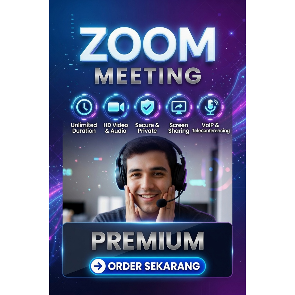 Lisensi Zoom Meeting Premium | Anti Disable | 7-14 Hari