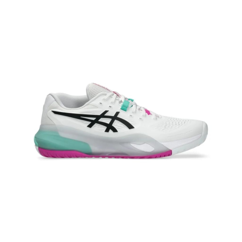 Sepatu Tenis Padel Wanita Asics Resltion x Aurora White