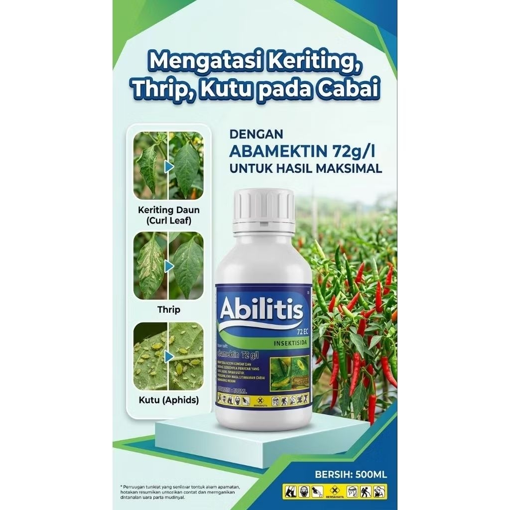 Abilitis 72 EC (Abamektin 72 g/L) – Konsentrasi Tinggi, Lebih Kuat dari 18 g/L