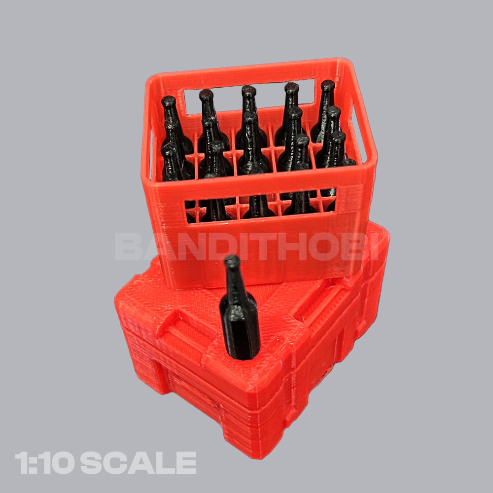 Aksesoris Crate dan 20 Botol Miniatur RC Adventure