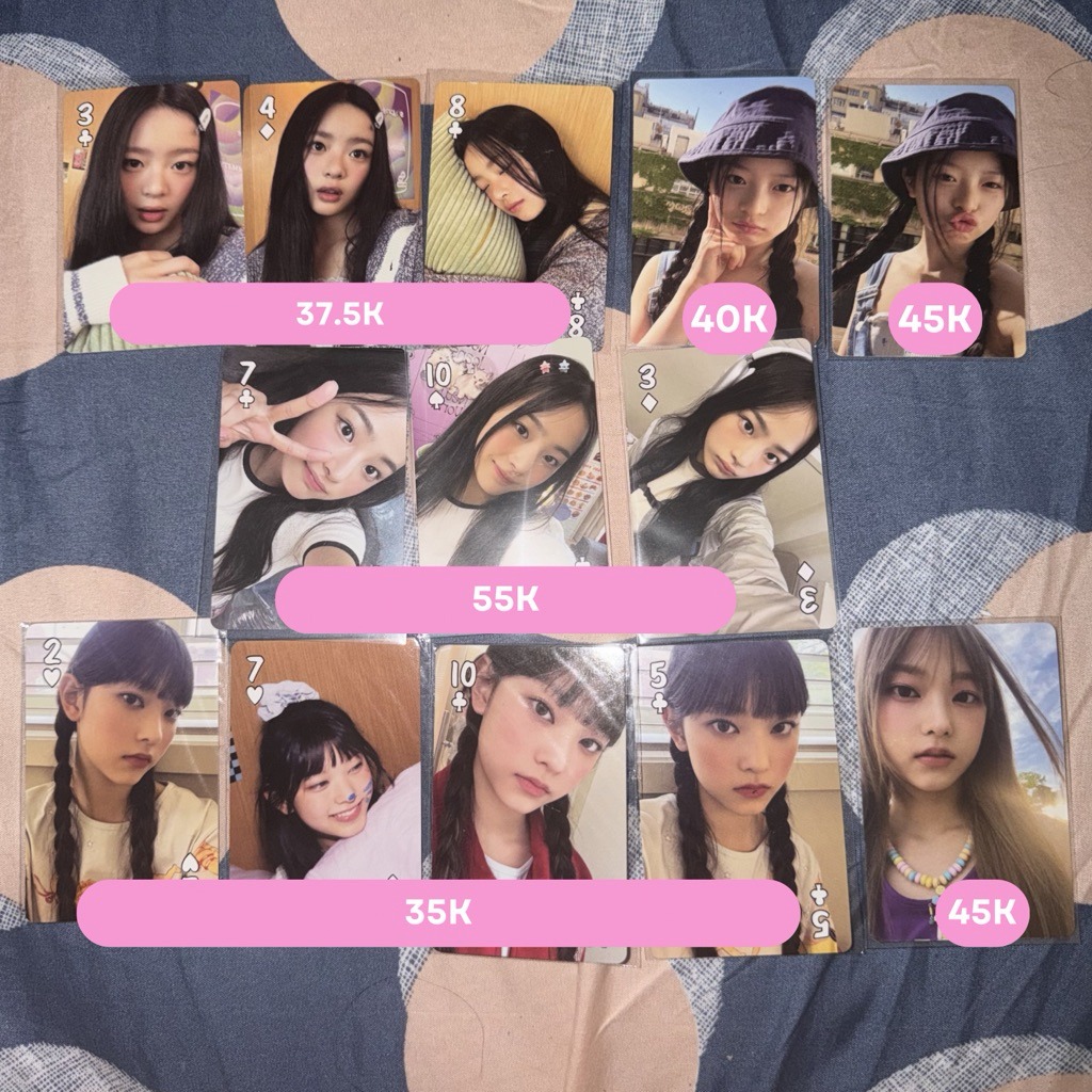 NEWJEANS OFFICIAL PHOTOCARD SG23 ATTENTION MINJI HANNI HAERIN