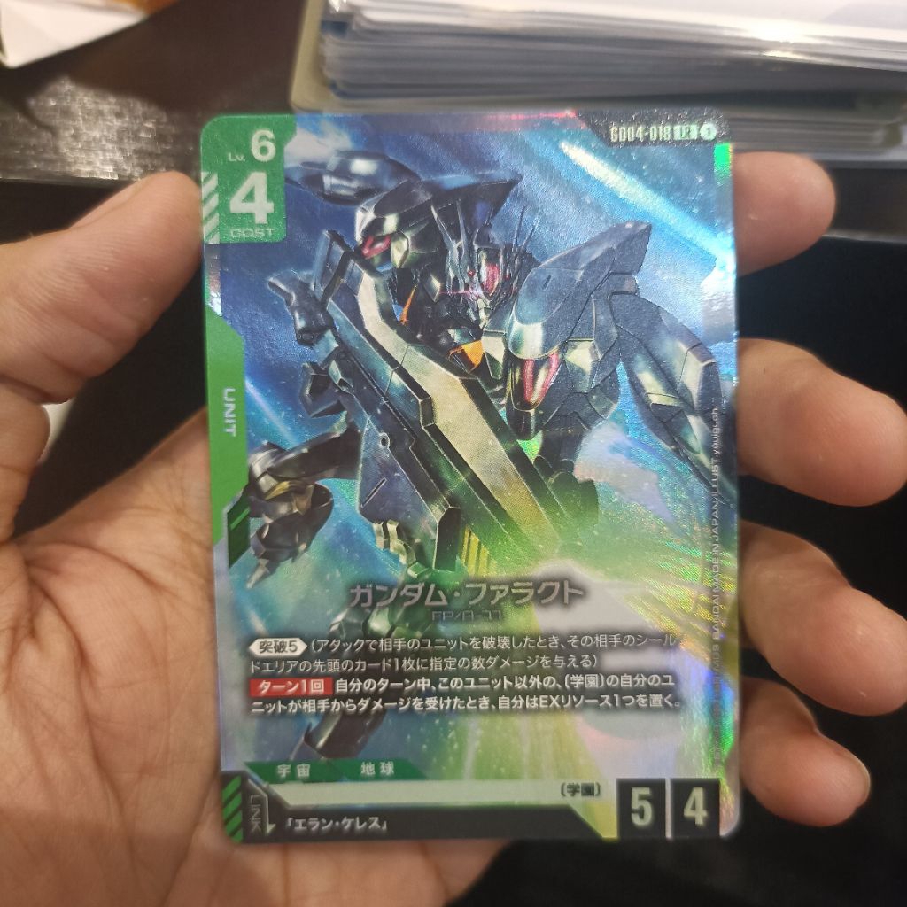 Gundam TCG GD04 Japan GD04-018 LR Gundam Pharact Kartu Single Card Games