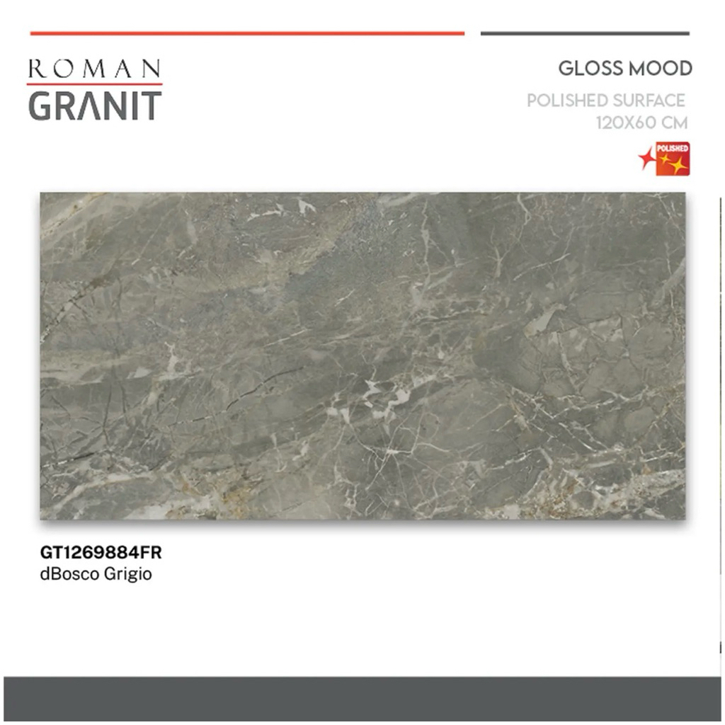 Roman granit dbosco grigio /Roman granit 120x60 /Granit roman motif grigio
