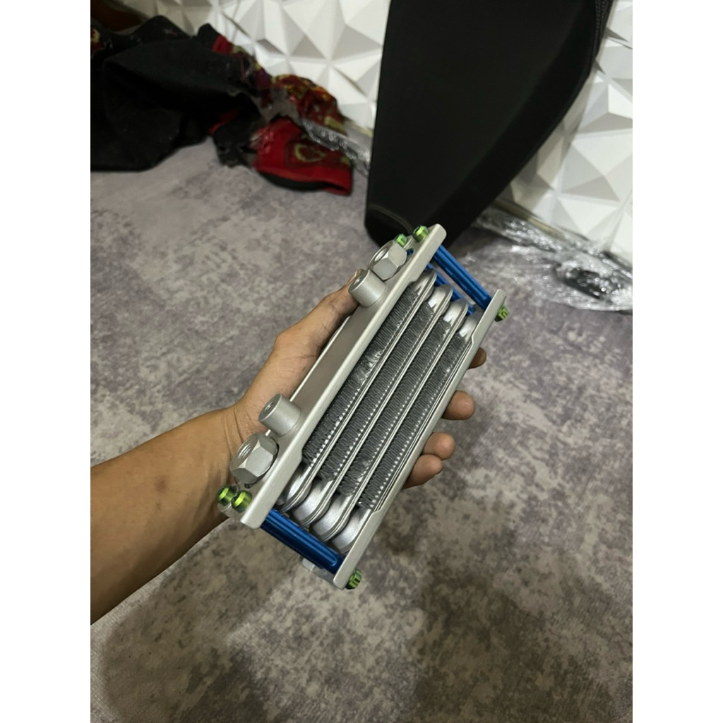 Universal Motorcycle Oil Radiator Cooler Engine Cooling Cooler Secend bekas motor contes aja set bau
