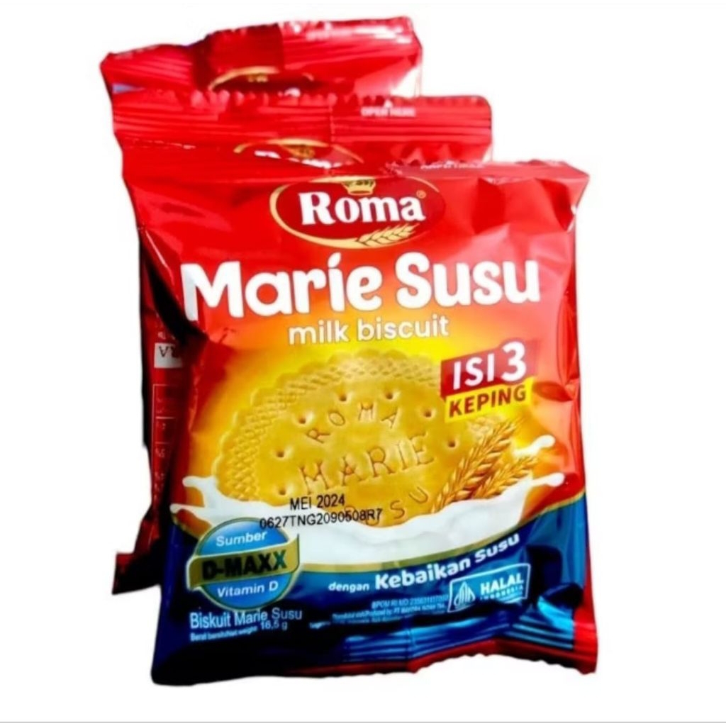 Biskuit Marie Susu,Biskuit Kue Marie Susu, Kemasan Renceng Isi 10