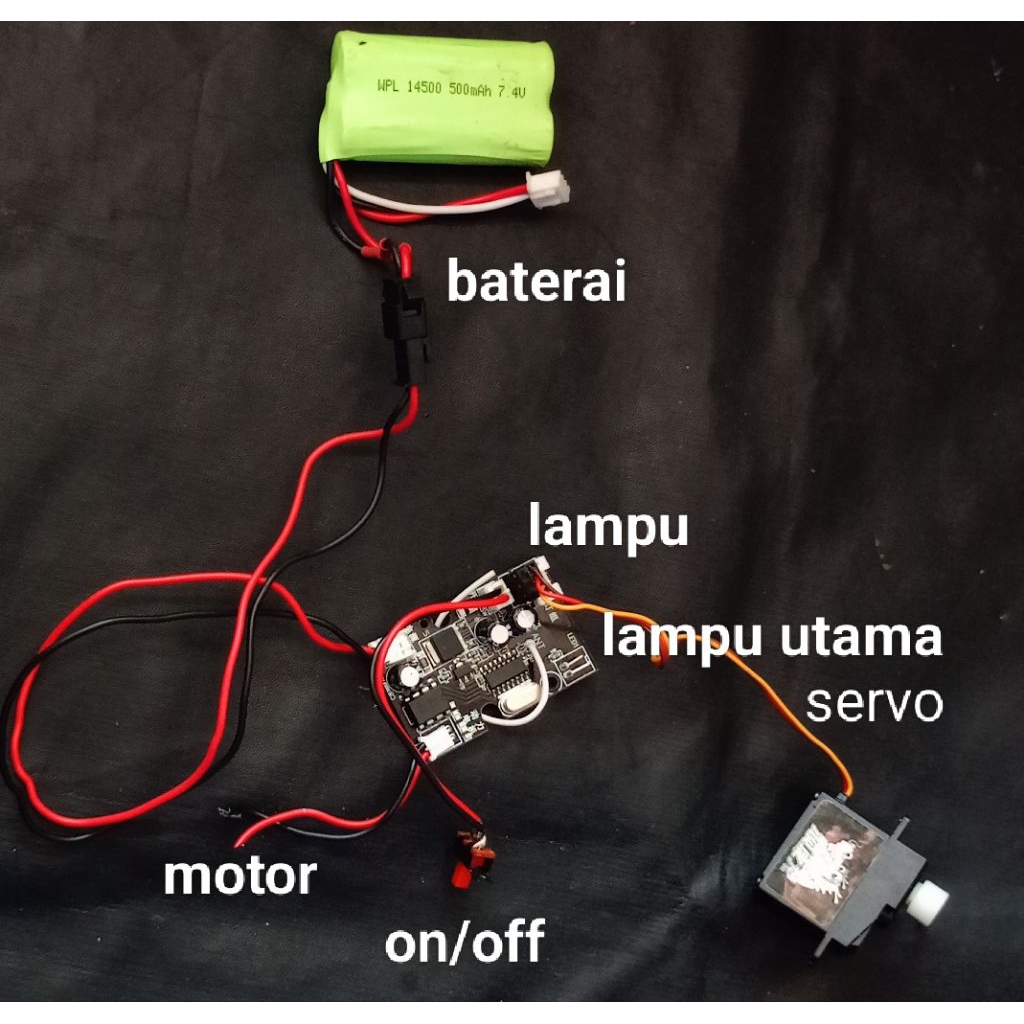 REMOTE TRANSMITER RC-PAKET LENGKAP FULL PROPO WPL SERIES-PART RC