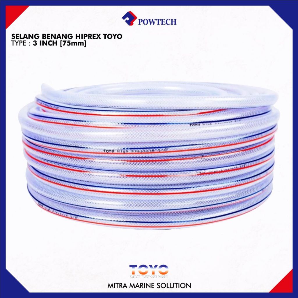 Selang Benang Hiprex Toyo Type 3 Inch 75 mm Selang Benang Hiprex Toyo Type 3 Inch 75 mm