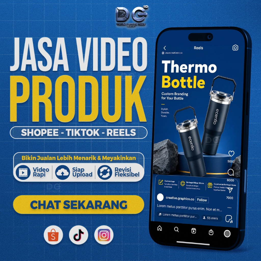 Jasa Video Produk Shopee TikTok Reels Profesional | Video Promosi Marketplace Siap Upload