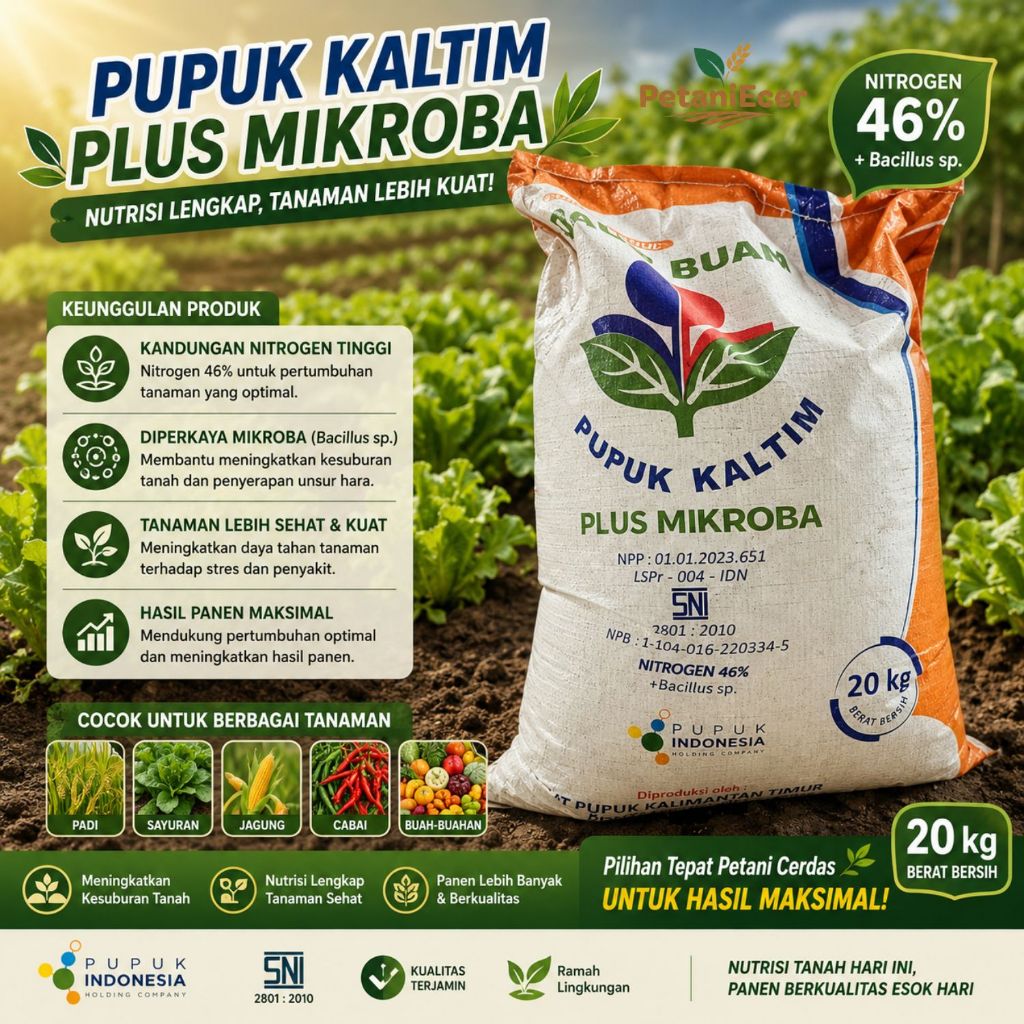 Pupuk Urea Granul Kaltim Daun Buah 20 kg